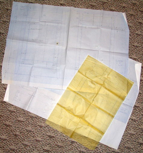 Original Plans Picture of original plans
