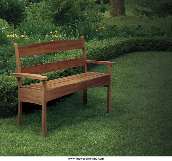 Mahogany Outdoor Bench FineWoodworking