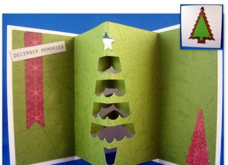 Pop card christmas tutorial cards minute last star template templates flower dahmen peter tutorials making xmas 3D Pop Out Christmas Tree Card SVG, DXF, PDF Files - CraftsuPrint