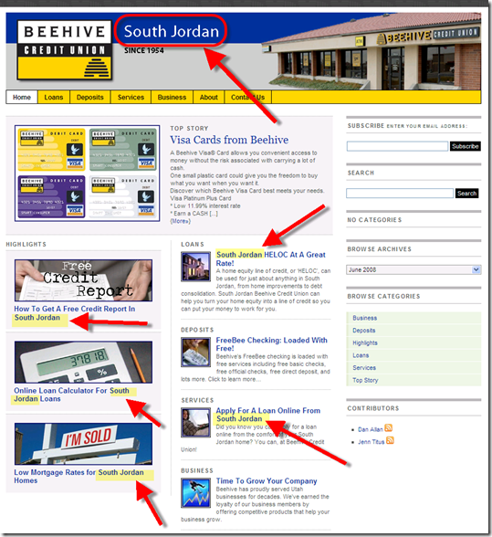Beehive Credit Union South Jordan site