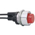 PL-116-RC-Cole Hersee Warning Devices, Pilot Lights, Panel Lamps & Sockets FRONT MOUNTING, SATIN BEZEL, RED LENS, 12V BULB SUPPLED