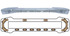 10-00048-E-Lightbar: StreetLazer, 52", amber, 20 LED modules, built-in 6 head LED Safety Director, 12VDC