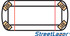 15-00011-E-LED Minibar: Streetlazer, 23", 4 LED modules, amber, 12VDC 