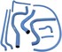 5002-SUPER HI-MILER  BLUE HOSE KIT (SAE 20R3)  -  CHEVY CAMARO & FIREBIRD 5.0L,5.7L 1992-87