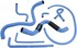 5005-SUPER HI-MILER  BLUE HOSE KIT (SAE 20R3)  -  CHEVY & GMC Truck 5.0L,5.7L 1995-88
