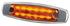 1806-2A- Amber 12 LED clearance marker light, stainless steel bezel; 4
