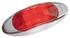 1814-1R- Mini Red 6 LED clearance marker light with ABS chrome bezel 1-7/8