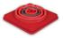 2318- 18" Collapsible Safety Cone, 9-3/4 Square Base, Includes an Internal Built-In Multifunction LED Light  and Optional Top Light (Batteries Included). 18"