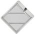 2400- Heavy gauged aluminum with riveted construction. Stainless steel spring clip, drain and 8 mounting holes. 12.56 x 14.25