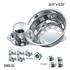 256S-OL- 10 lug; 5 hand hole; with 2 piece axle cover; 33mm hub piloted, over the lug rear stainless steel simulator set 22.5" x 8.25"