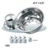 256S- 10 lug; 5 hand hole; with 2 piece axle cover, 1-1/2" budd nut; or 33mm hub piloted. Under the lug rear stainless steel simulator set 22.5" x 8.25"