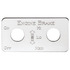 3700- Engine Brake Hi, Low, Med Switch Plate, stainless steel