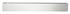 428R- Permit holder, stainless steel rigid mount (made in the U.S.A) 4" x 30"