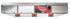 469SCD- 4 license plate holder with frames and amber lights, stainless steel (made in the U.S.A.) 9.5" x 49"