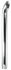 7530- Chrome stack curved extension 5" OD 60"