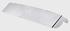 7830- 13" Kenworth drop visor for cab with a split flat windshield. Fits W900 & T800 from 1984 to 1998. Constructed of 430 stainless steel, includes 304 stainless steel mounting hardware.
