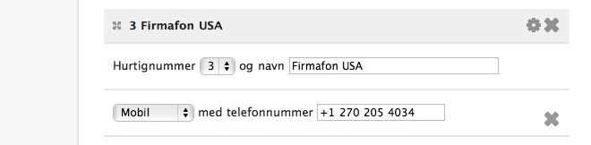 Medarbejder med internationalt nummer