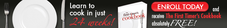 First Timers Cookbook, 'cooking 101' Class