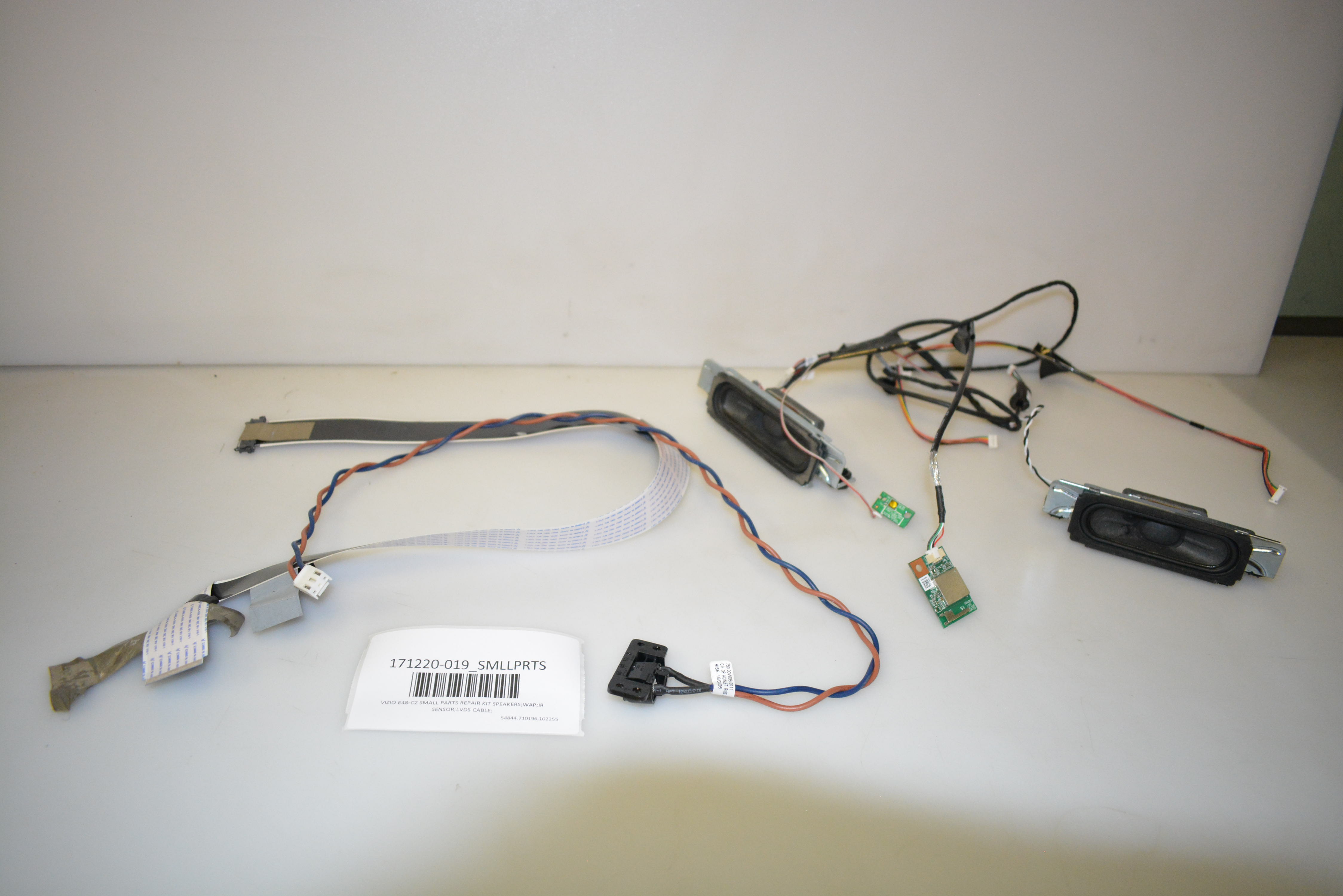 VIZIO E48C2 SMALL PARTS REPAIR KIT SPEAKERS;WAP;IR SENSOR;LVDS CABLE