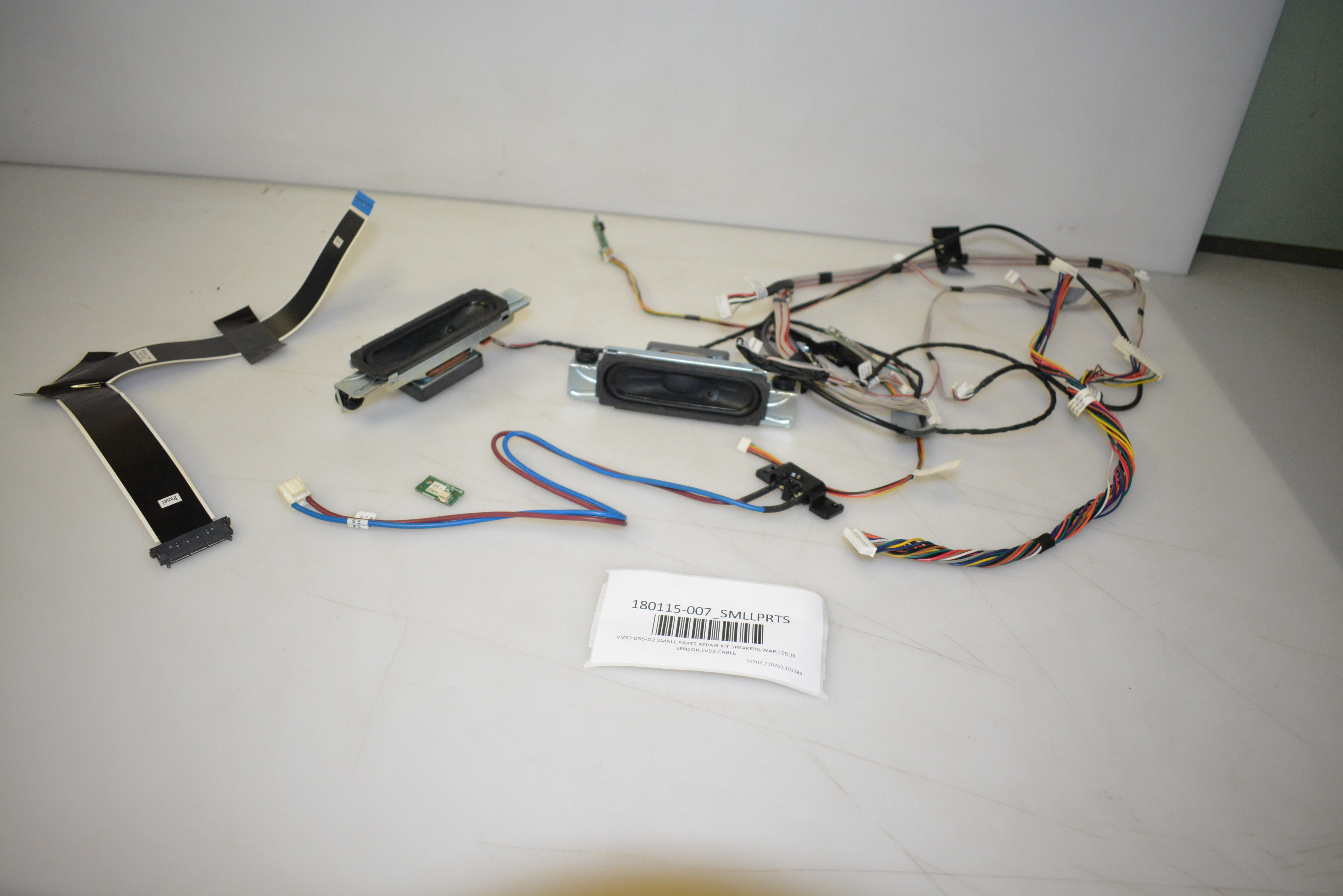 VIZIO D55D2 SMALL PARTS REPAIR KIT SPEAKERS;WAP;LED;IR SENSOR;LVDS