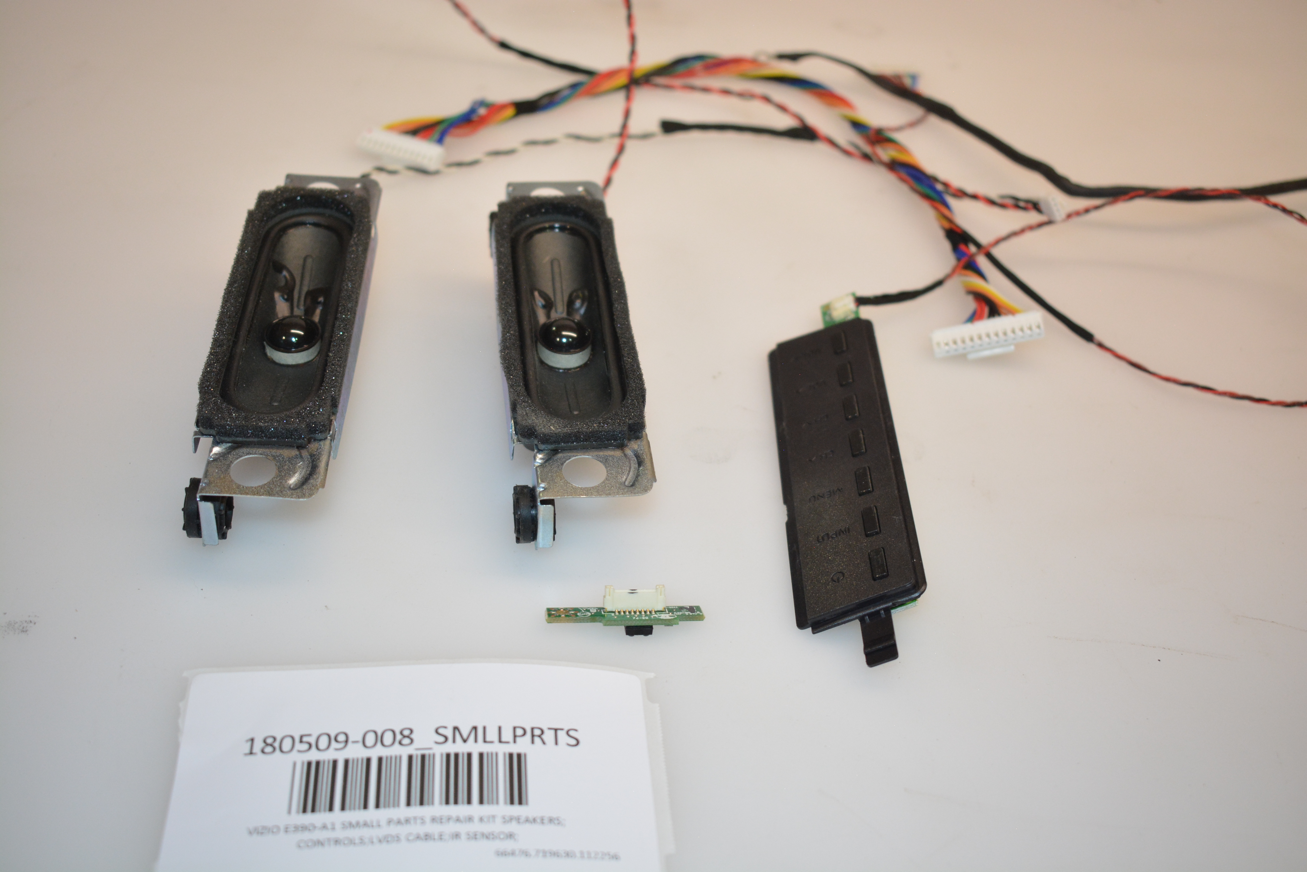 VIZIO E390-A1 SMALL PARTS REPAIR KIT SPEAKERS; CONTROLS;LVDS CABLE;IR