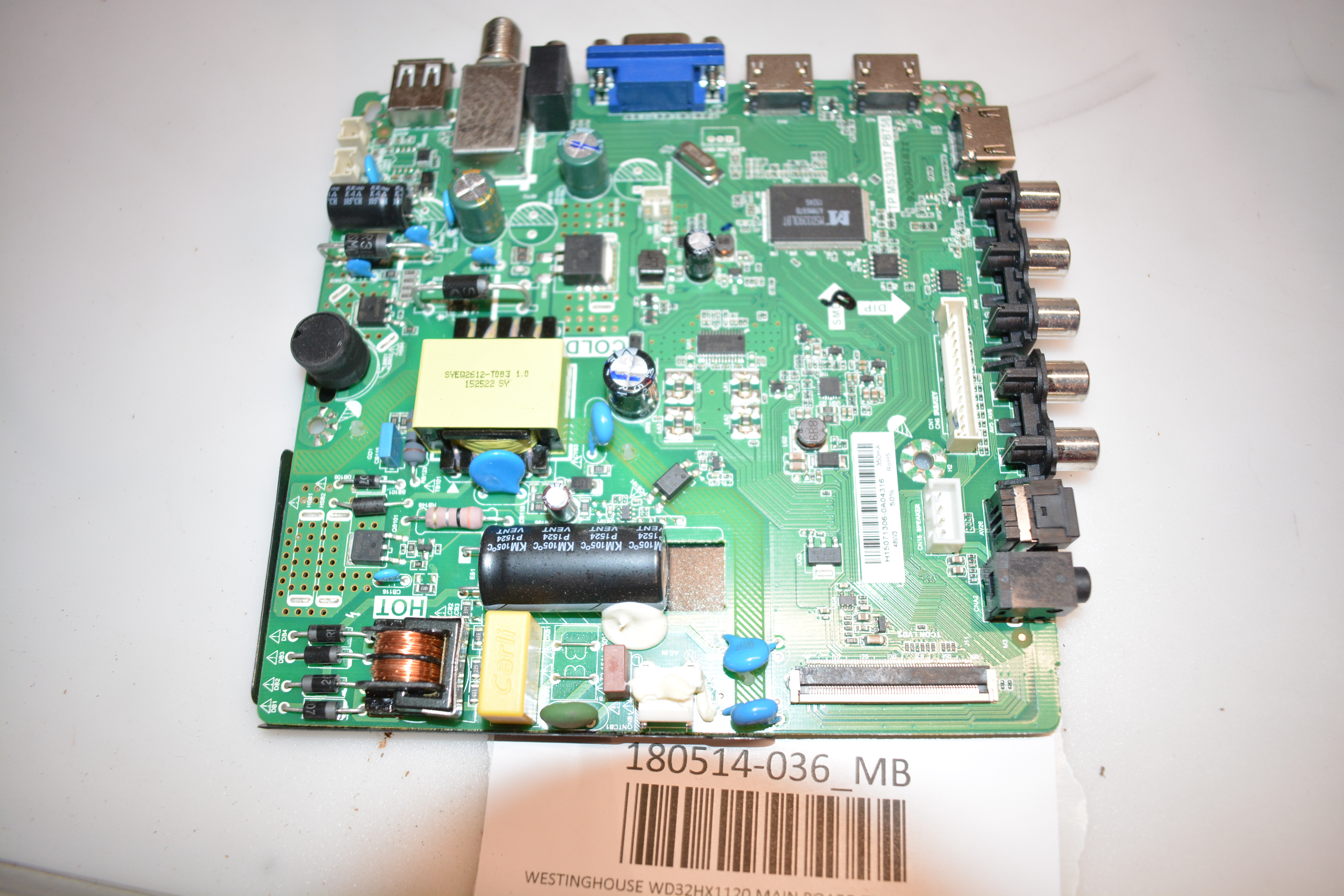テレビ WESTINGHOUSE WD32HX1120 MAIN BOARD TP.MS3393T.PB758 | eBay