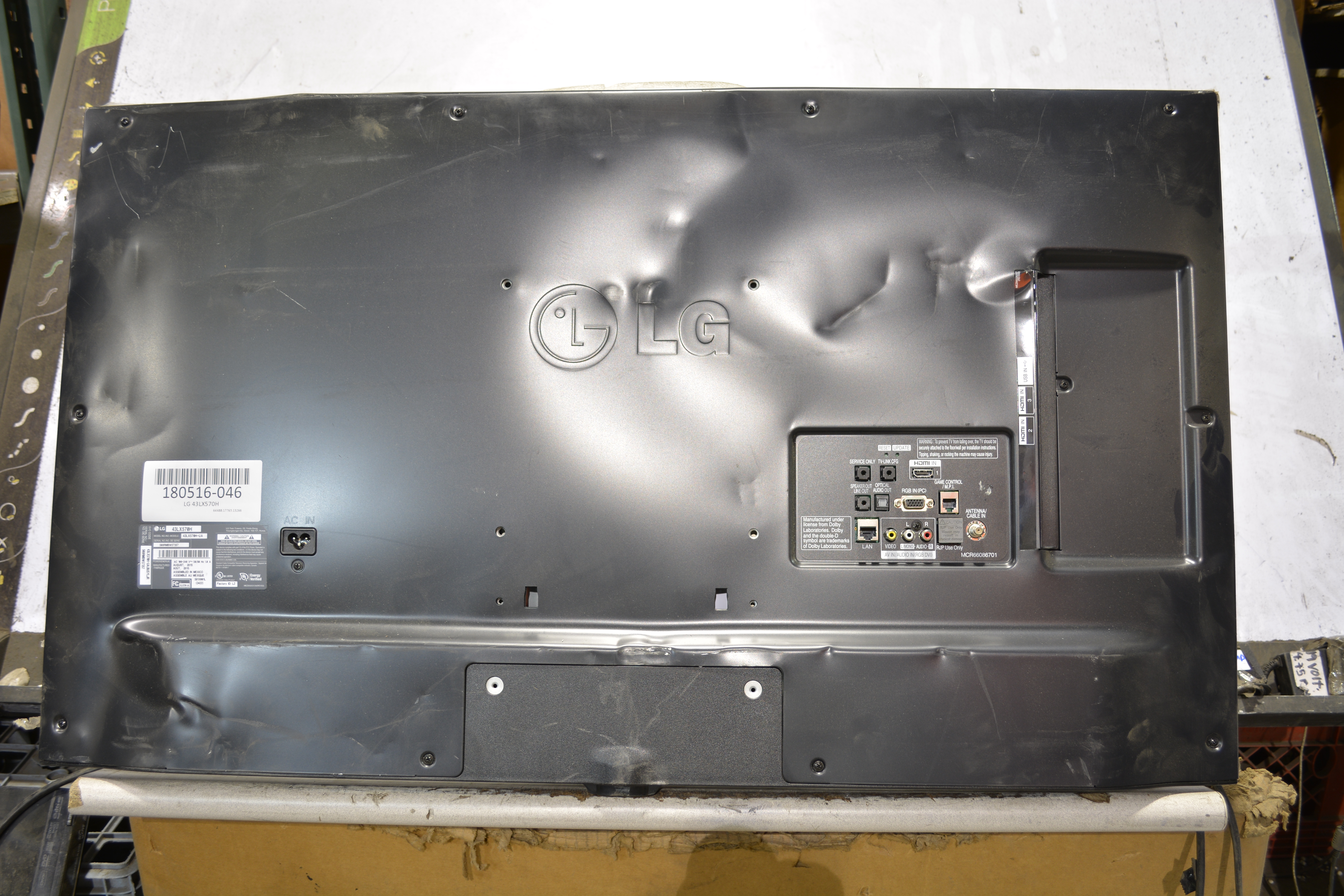 LG 43LX570H SMALL Parts Repair Kit Speakers ; Eab63650701 ; Tcon