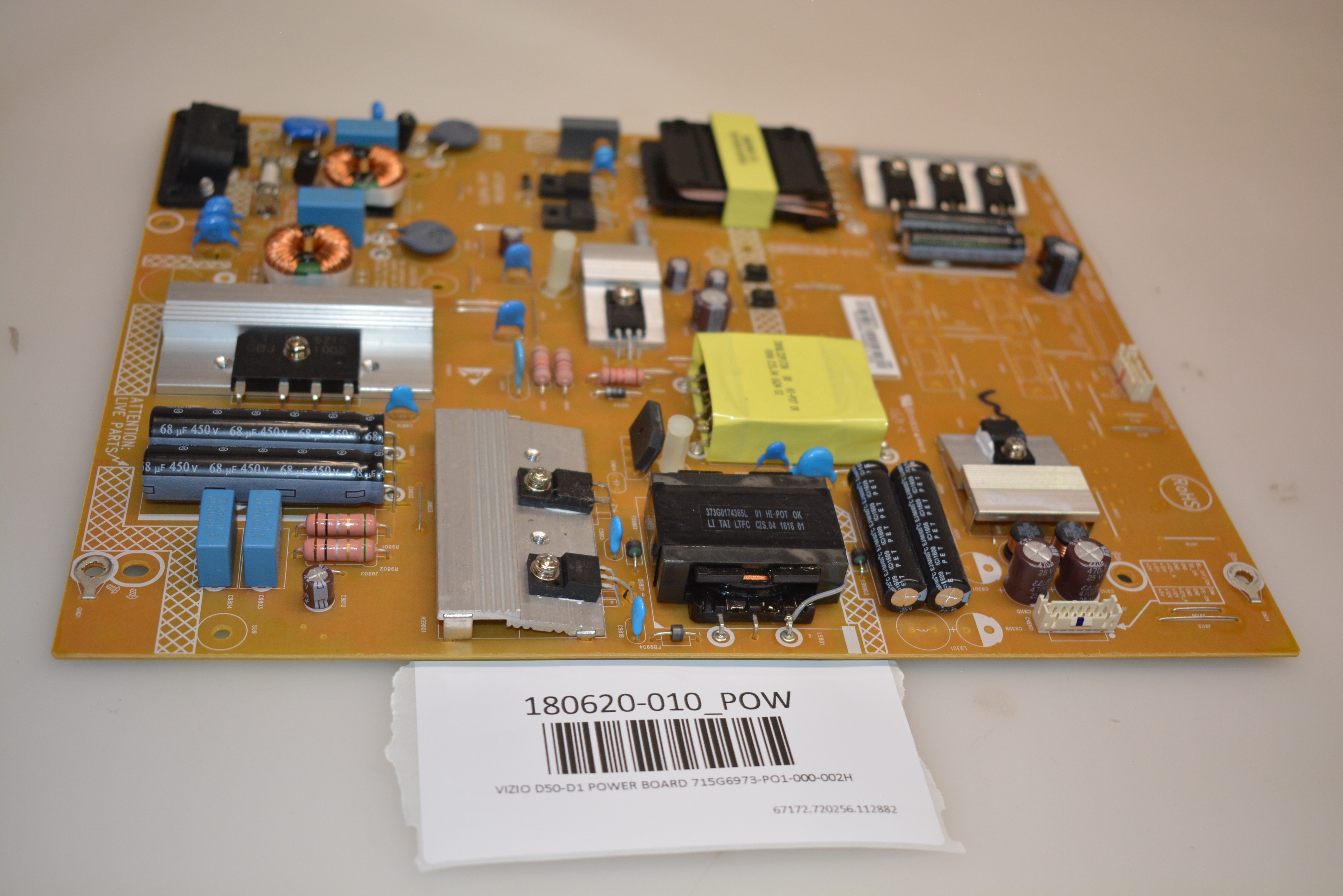 VIZIO D50D1 POWER BOARD 715G6973PO1000002H eBay