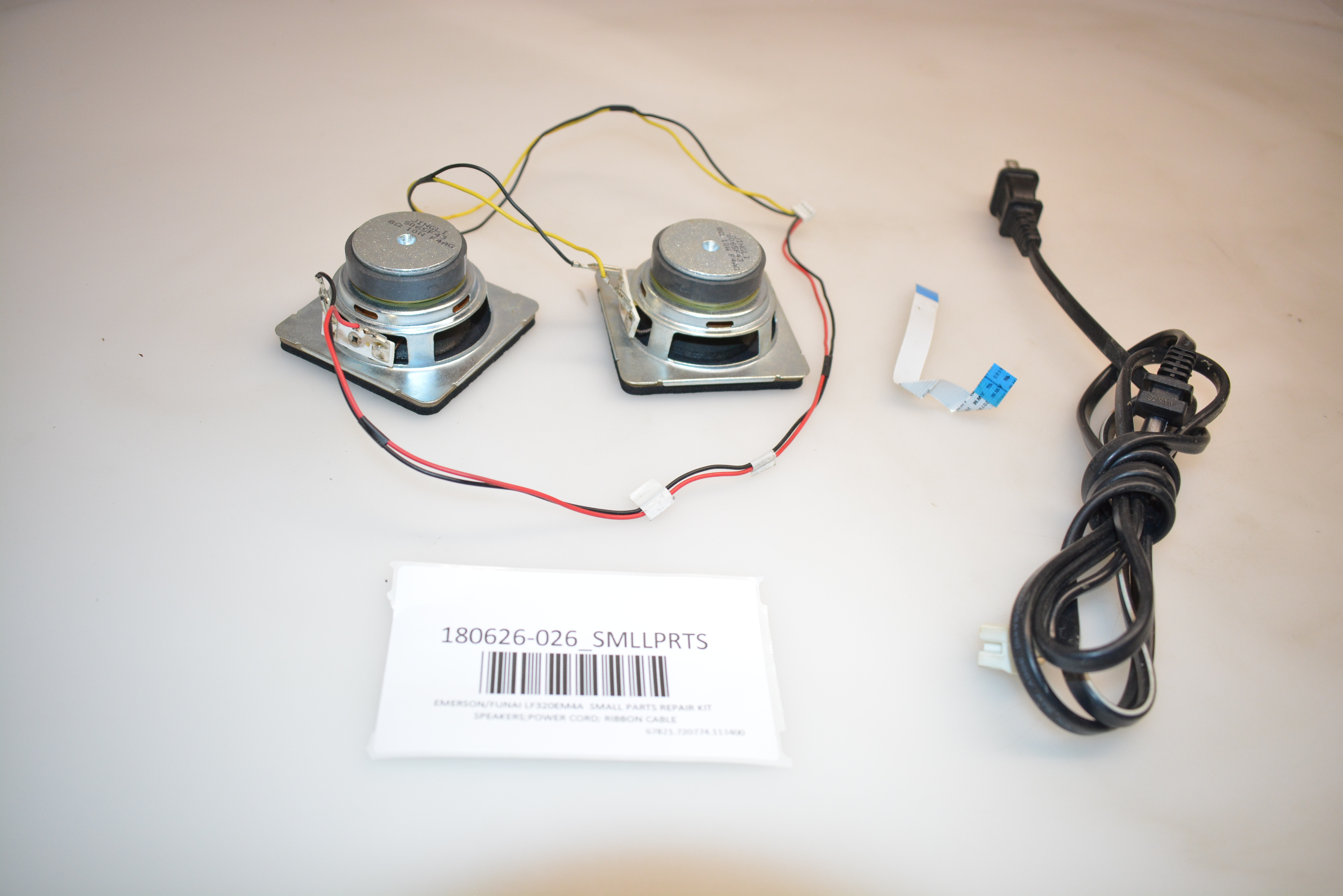 EMERSON/FUNAI LF320EM4A SMALL PARTS REPAIR KIT SPEAKERS;POWER CORD; RIBBON CABL eBay