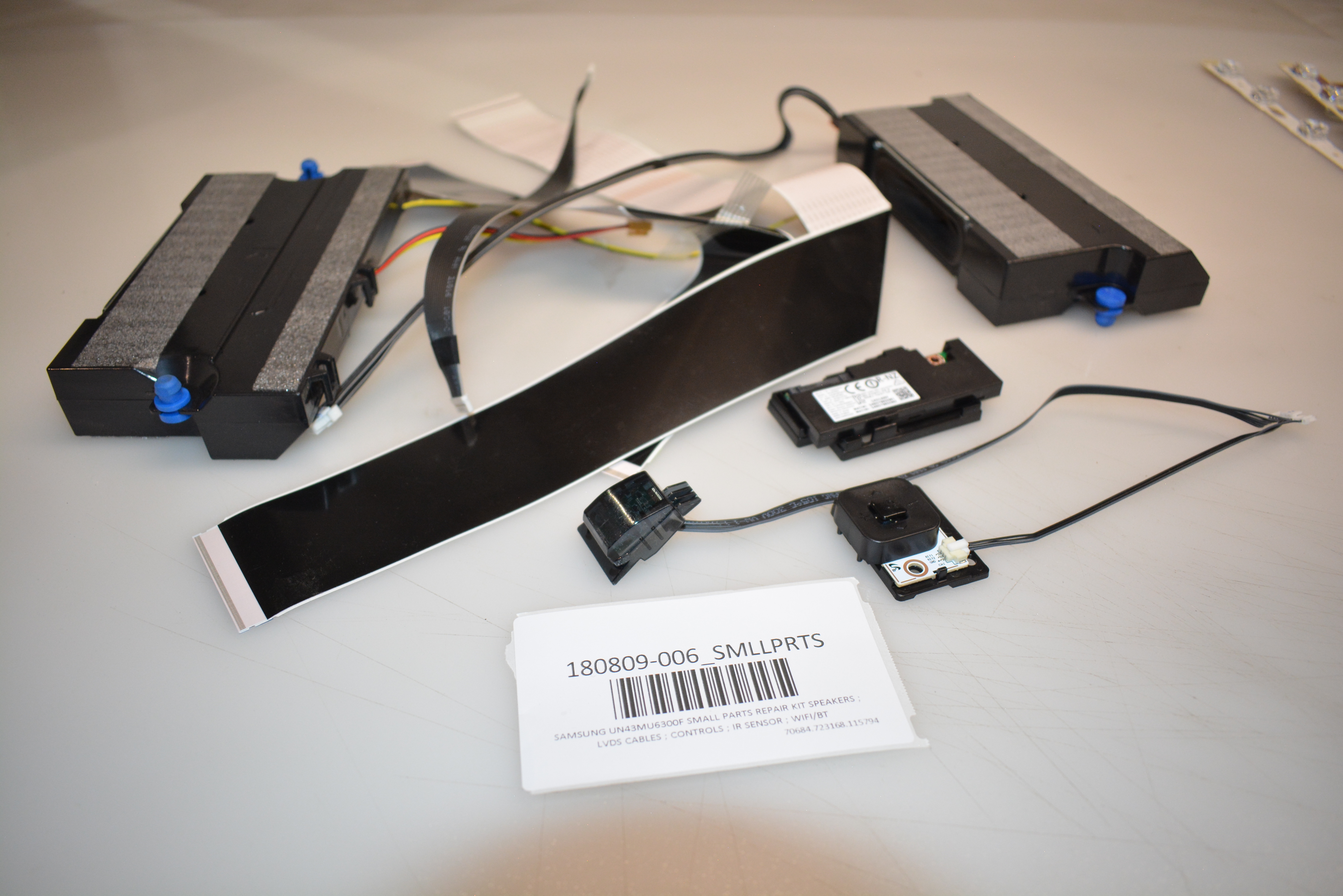 SAMSUNG UN43MU6300F SMALL Parts Repair Kit Speakers ; Lvds Cables