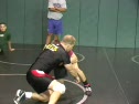 Front headlock to ankle pick