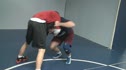 Drop High Crotch From Front Headlock Defense