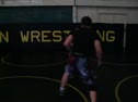 chris is stalling but he gets takedown on pat