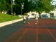 Jonathan and Vincent practicing finish line sprints