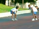 Jonathan and Vincent sprinting