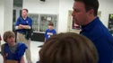 Coach Blundin gives post game talk...