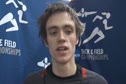 Frosh Zach Mellon after 800 prelims 2010 NCAA Indoor Championships