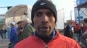 Meb Keflezighi at the finish line of the 2010 Houston Half Marathon