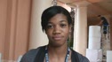 Porscha Lucas before the 2009 Bowerman Award