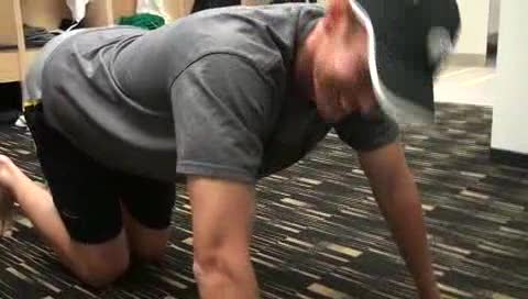 Iowa's Layne Anderson takes on the Pushup Challenge