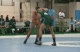 Rocco Caponi (UVA ) fall. Nick Palmieri (MSU)