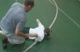 Coach Grosz wrestling his 103 pounder -