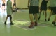 Battle of two teams - one ref - with RED shoes