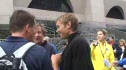 Ryan Hall and Bill Rodgers- 2009 Boston Marathon