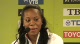 Sanya Richards Press conference after 400 meters