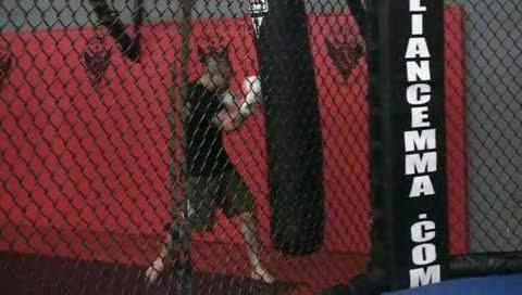 Cub Swanson heavy bag