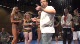 Ring girls give out canteens