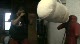 Woodley hitting bag