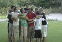 Scott's survivor team cheer