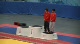 55 kilo medal ceramony